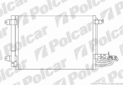 Polcar 1331K81X - Condenser, air conditioning car-mod.net