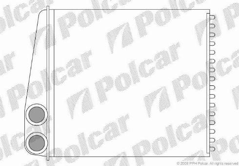 Polcar 1331N81X - Heat Exchanger, interior heating car-mod.net