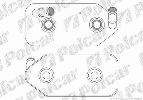Polcar 1323L8-4 - Oil Cooler, engine oil car-mod.net