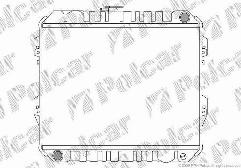 Polcar 817408-2 - Radiator, engine cooling car-mod.net