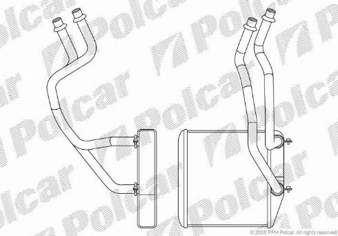 Polcar 3024N81X - Heat Exchanger, interior heating car-mod.net