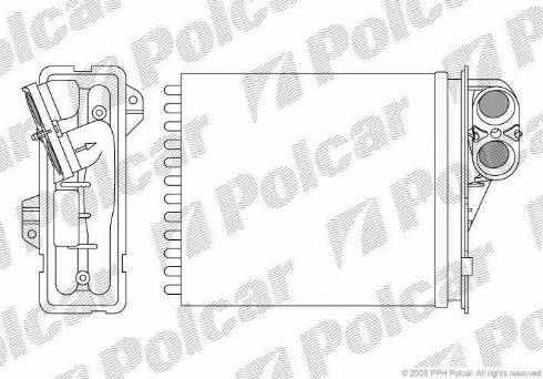 Polcar 2800N8-1 - Heat Exchanger, interior heating car-mod.net