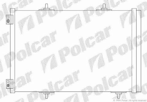 Polcar 2316K8C3S - Condenser, air conditioning car-mod.net