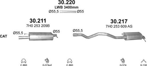 Polmo POLMO99517 - Exhaust System car-mod.net