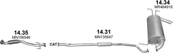 Polmo POLMO99624 - Exhaust System car-mod.net
