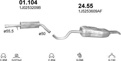 Polmo POLMO90127 - Exhaust System car-mod.net