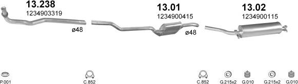 Polmo POLMO05441 - Exhaust System car-mod.net