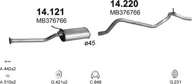 Polmo POLMO00452 - Exhaust System car-mod.net