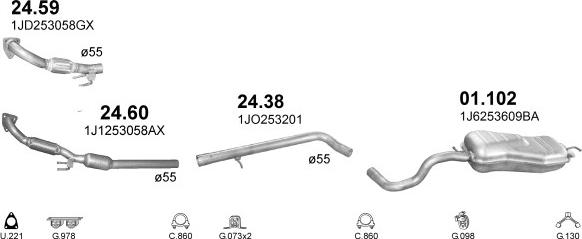 Polmo POLMO000003 - Exhaust System car-mod.net