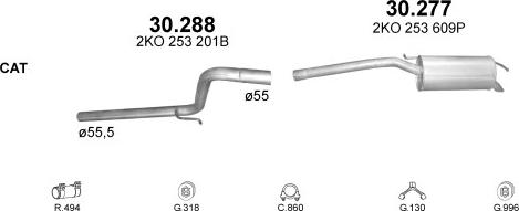 Polmo POLMO00399 - Exhaust System car-mod.net