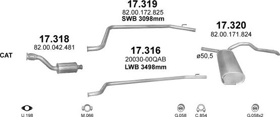 Polmo POLMO00305 - Exhaust System car-mod.net