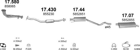 Polmo POLMO00329 - Exhaust System car-mod.net