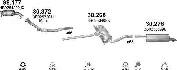 Polmo POLMO01914 - Exhaust System car-mod.net