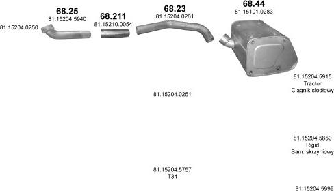 Polmo POLMO01081 - Exhaust System car-mod.net