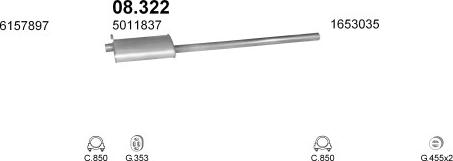 Polmo POLMO03801 - Exhaust System car-mod.net