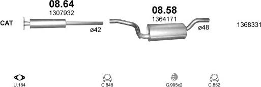 Polmo POLMO02056 - Exhaust System car-mod.net