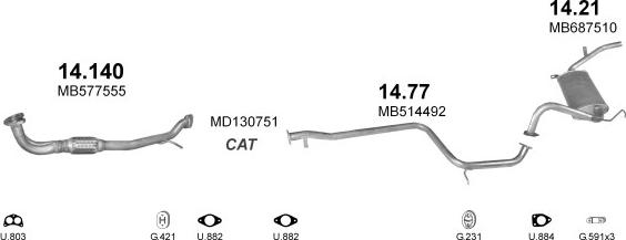 Polmo POLMO02120 - Exhaust System car-mod.net