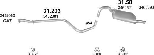 Polmo POLMO11415 - Exhaust System car-mod.net