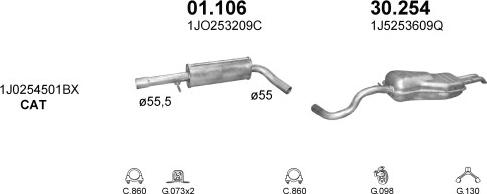 Polmo POLMO30366 - Exhaust System car-mod.net