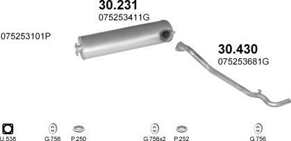 Polmo POLMO20154 - Exhaust System car-mod.net