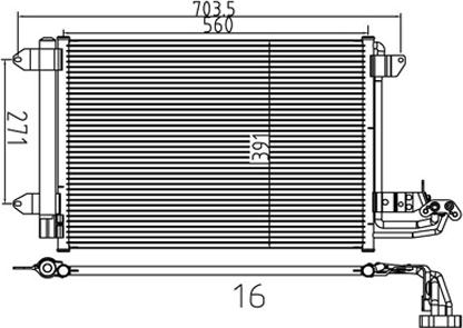 PowerMax 7110115 - Condenser, air conditioning car-mod.net