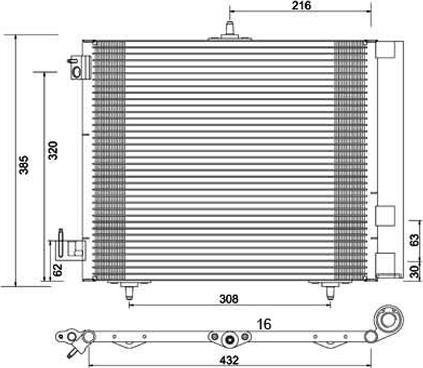 PowerMax 7110130 - Condenser, air conditioning car-mod.net