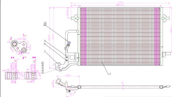 PowerMax 7110208 - Condenser, air conditioning car-mod.net