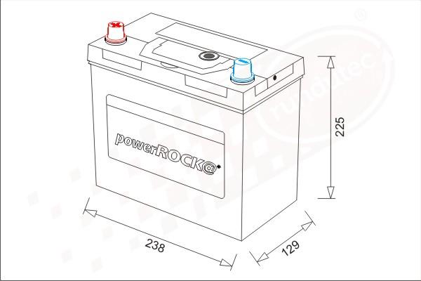 PowerROCK BAT045LCNBL - Starter Battery car-mod.net