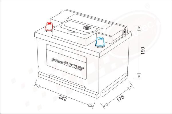 PowerROCK BAT062LHN - Starter Battery car-mod.net