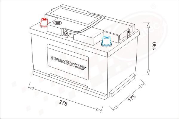 PowerROCK BAT072LHN - Starter Battery car-mod.net