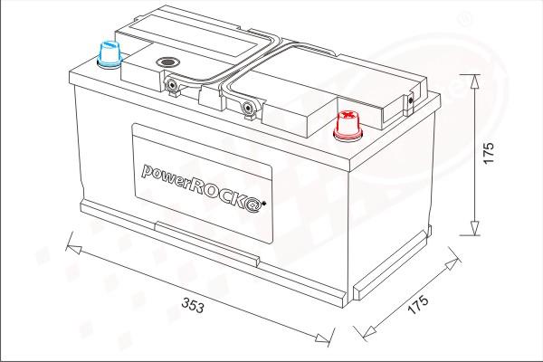 PowerROCK BAT088RKN - Starter Battery car-mod.net