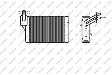 Prasco AD016H003 - Heat Exchanger, interior heating car-mod.net