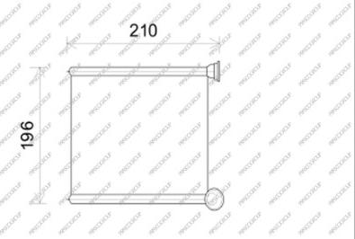 Prasco AD324H001 - Heat Exchanger, interior heating car-mod.net