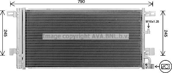 Prasco AI5439D - Condenser, air conditioning car-mod.net