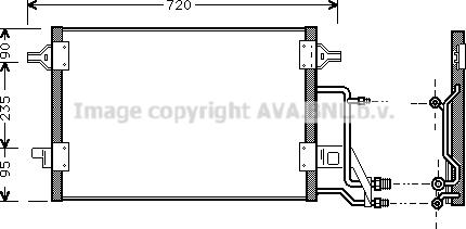 Prasco AI5140 - Condenser, air conditioning car-mod.net