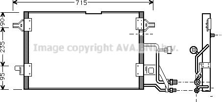 Prasco AI5116 - Condenser, air conditioning car-mod.net
