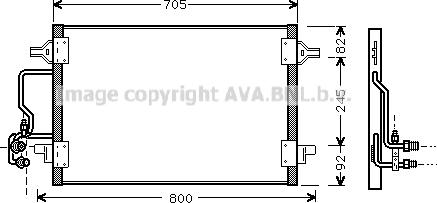 Prasco AI5175 - Condenser, air conditioning car-mod.net