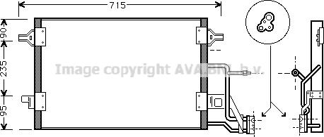 Prasco AI5173 - Condenser, air conditioning car-mod.net