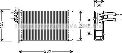 Prasco AI6141 - Heat Exchanger, interior heating car-mod.net