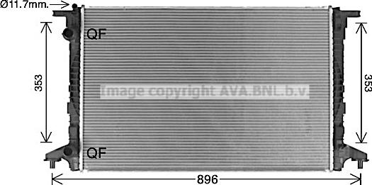Prasco AI2440 - Radiator, engine cooling car-mod.net