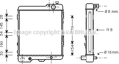 Prasco AI2038 - Radiator, engine cooling car-mod.net