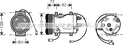 Prasco AIAK179 - Compressor, air conditioning car-mod.net
