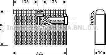 Prasco AIV010 - Evaporator, air conditioning car-mod.net