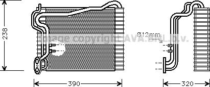 Prasco AIV146 - Evaporator, air conditioning car-mod.net