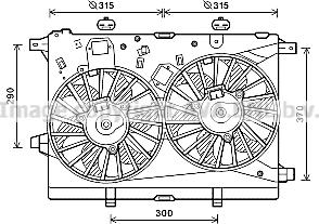 Prasco AL7517 - Fan, radiator car-mod.net
