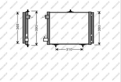 Prasco CI304C001 - Condenser, air conditioning car-mod.net