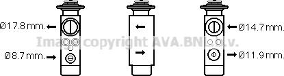 Prasco CN1219 - Expansion Valve, air conditioning car-mod.net