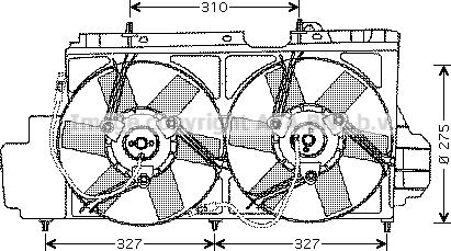 Prasco CN7520 - Fan, radiator car-mod.net