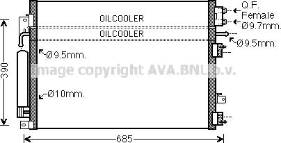 Prasco CR5127D - Condenser, air conditioning car-mod.net