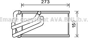 Prasco CR6140 - Heat Exchanger, interior heating car-mod.net